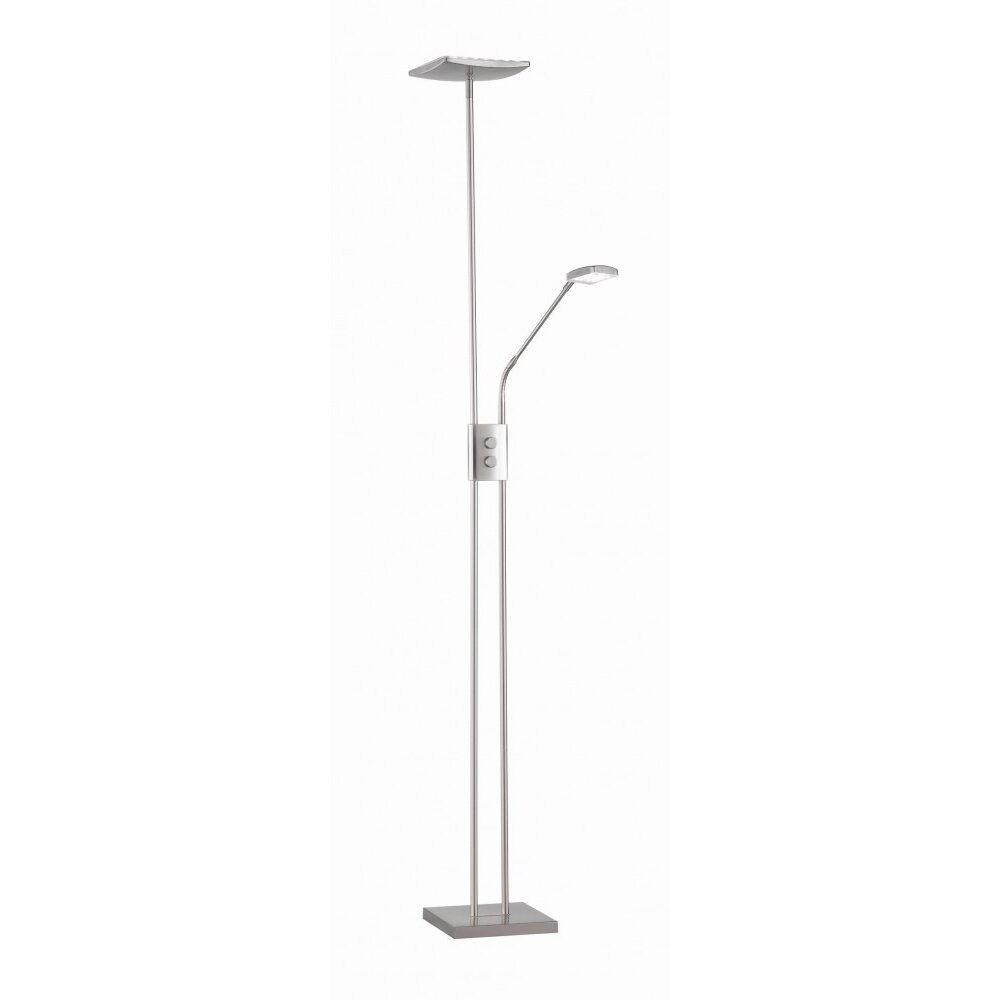 Lampadaire Reality LUKE LED Nickel mat, 2 lumières main product photo
