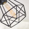 Plafonnier Yaak Noir, 6 lumières