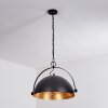 Suspension Baloutas Noir, 1 lumière