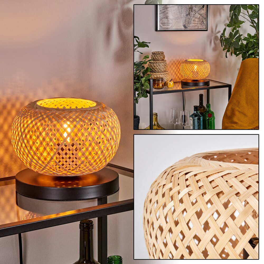 Bauro Lampe à poser 20 cm Noir, 1 lumière main product photo