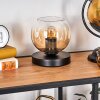 Koyoto Lampe à poser 15 cm Noir, 1 lumière