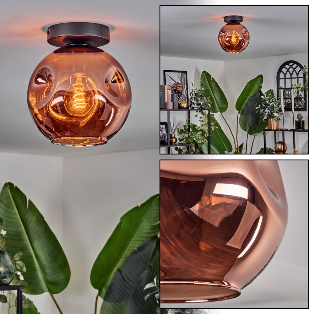 Ripoll Plafonnier Cuivré, 1 lumière main product photo