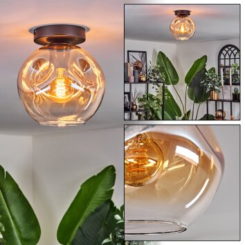 Ripoll Plafonnier Ambre, Clair, 1 lumière Ripoll Plafonnier Ambre, Clair, 1 lumière