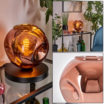 Apedo Lampe à poser Cuivré, 1 lumière Apedo Lampe à poser Cuivré, 1 lumière