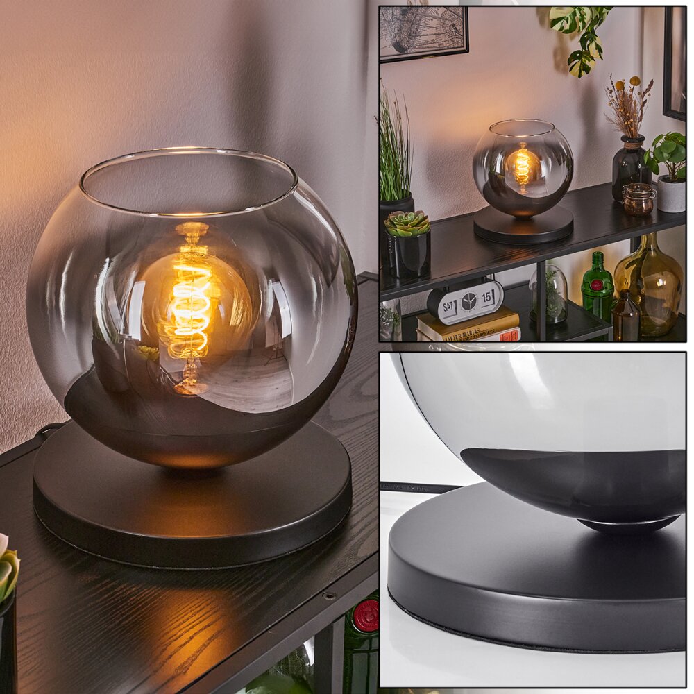 Koyoto Lampe à poser 25 cm Noir, 1 lumière main product photo