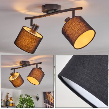 Bassagoda Plafonnier Noir, 2 lumières Bassagoda Plafonnier Noir, 2 lumières