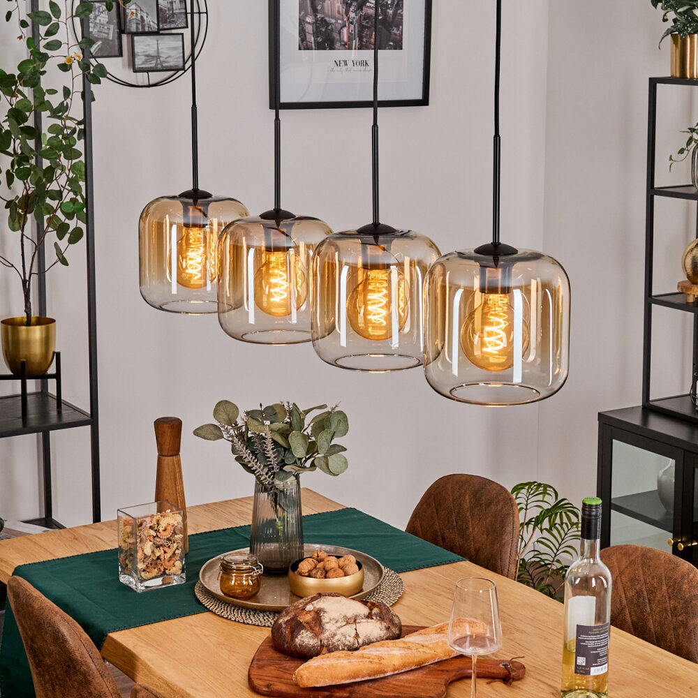 Lauden Suspension Noir, 4 lumières main product photo