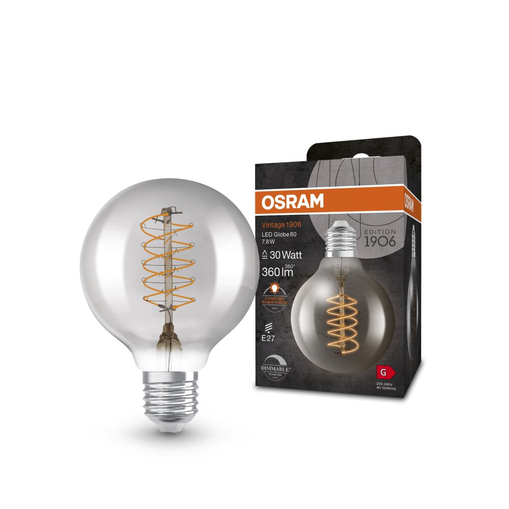 Luminaires Osram E27 LED 4.8 Watt blanc chaud dimmable 470 Lumen main product photo