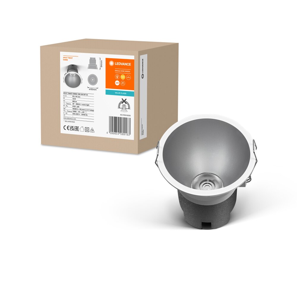 Twist Spot encastrable Luminaires Ledvance LED Argenté, Blanc, 1 lumière main product photo