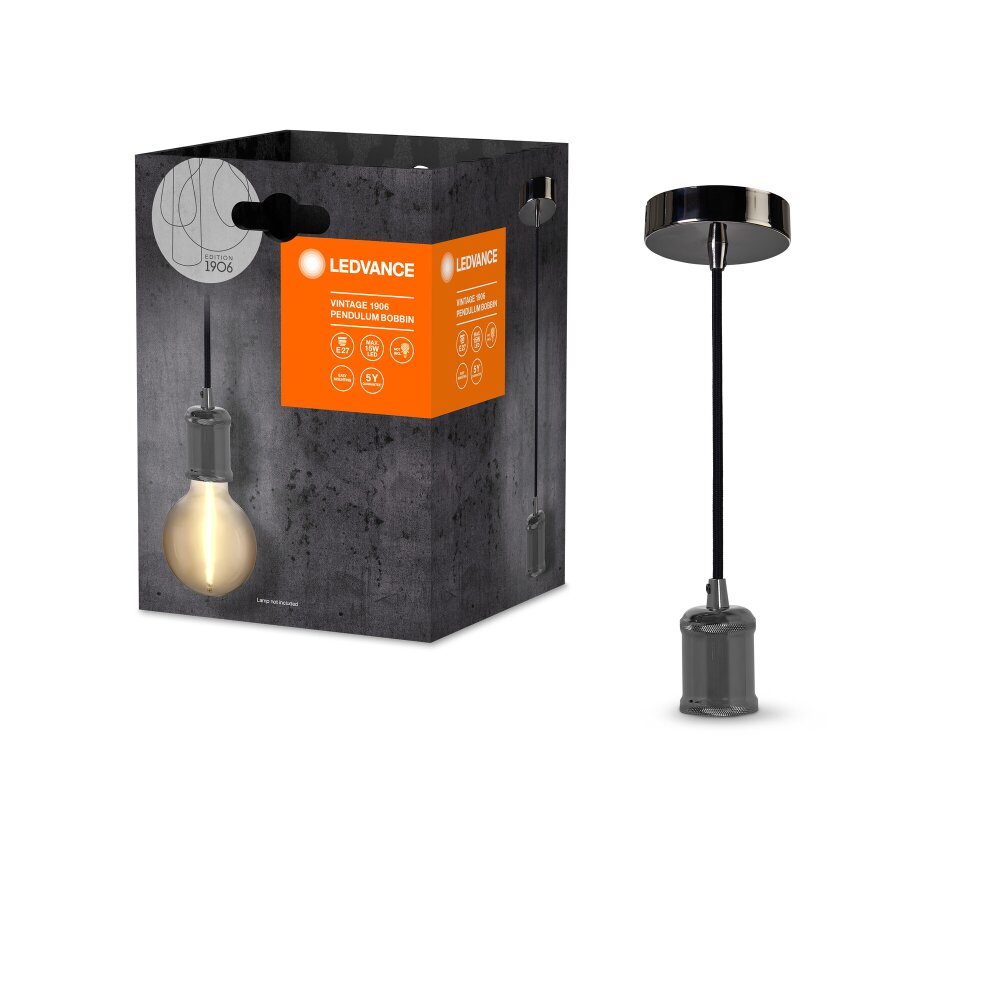 1906 Suspension Luminaires Ledvance Gris, 1 lumière main product photo