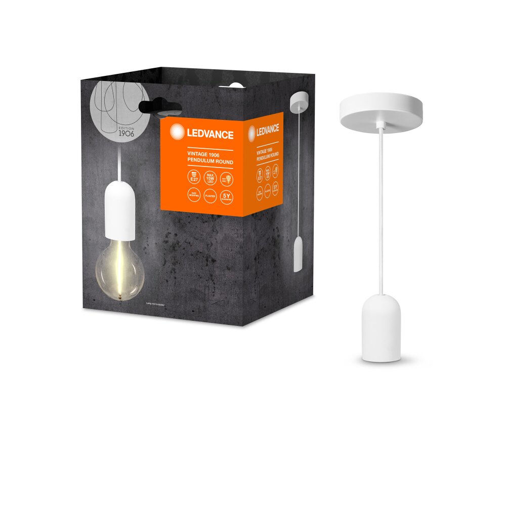 1906 Suspension Luminaires Ledvance Blanc, 1 lumière main product photo