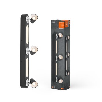 Decor Plafonnier Luminaires Ledvance LED Noir, 3 lumières Decor Plafonnier Luminaires Ledvance LED Noir, 3 lumières