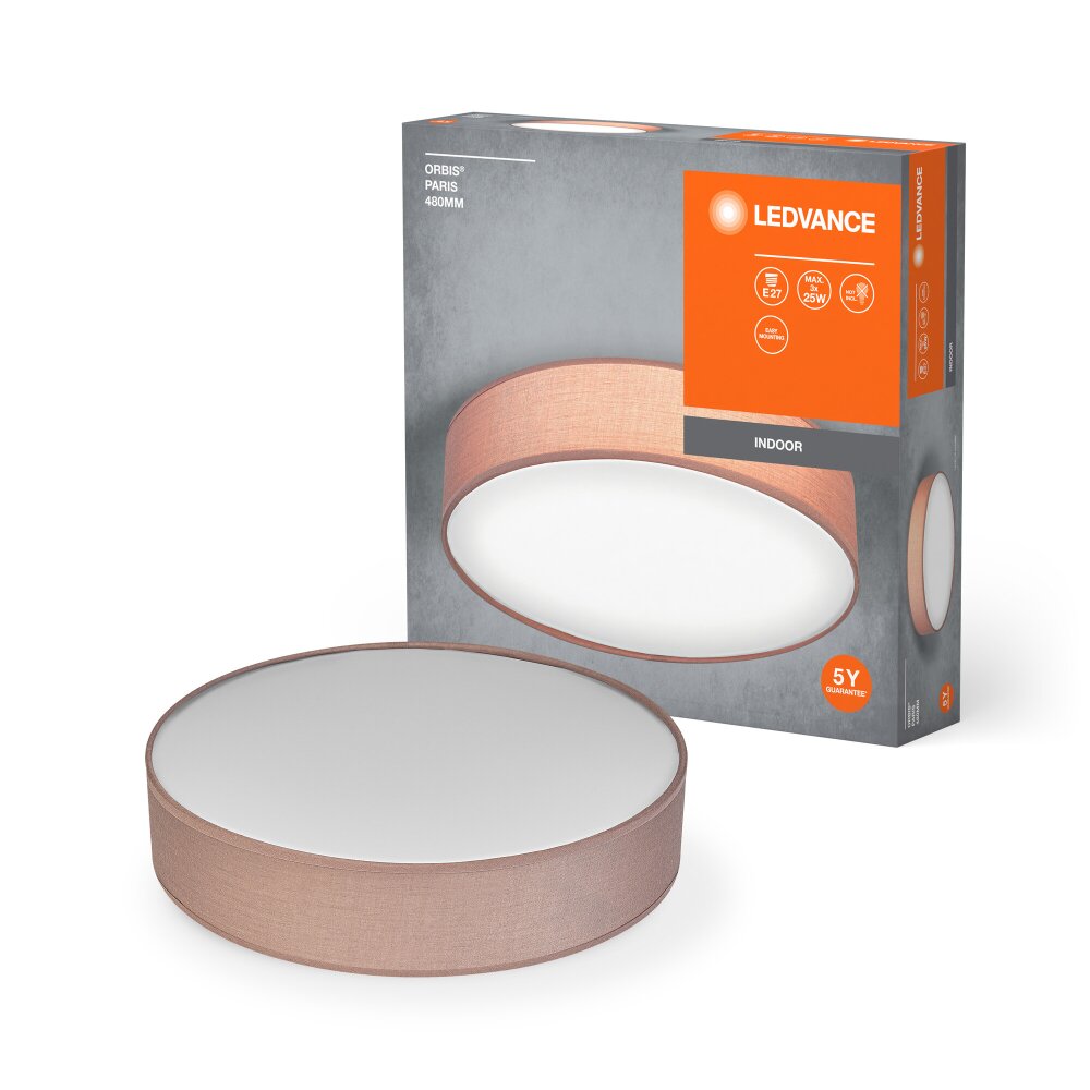 Orbis Plafonnier Luminaires Ledvance Brun, 3 lumières main product photo