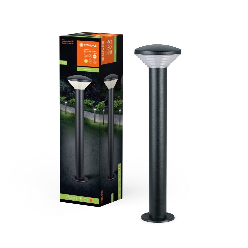 Endura Lampadaire d\'extérieur Luminaires Ledvance LED Gris, 1 lumière main product photo
