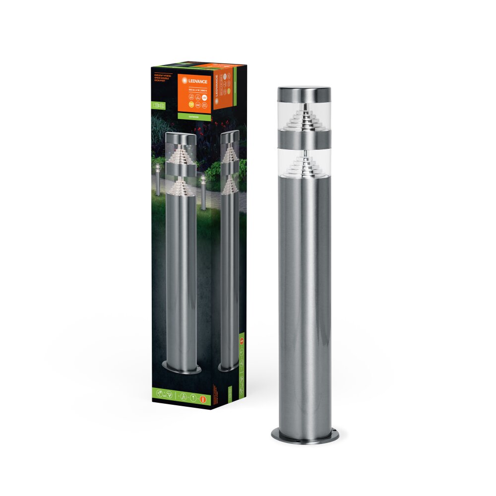 Endura Lampadaire d\'extérieur Luminaires Ledvance LED Acier brossé, 1 lumière main product photo