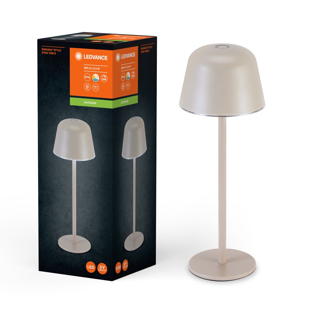 Endura Lampe à poser Luminaires Ledvance LED Beige, 1 lumière main product photo