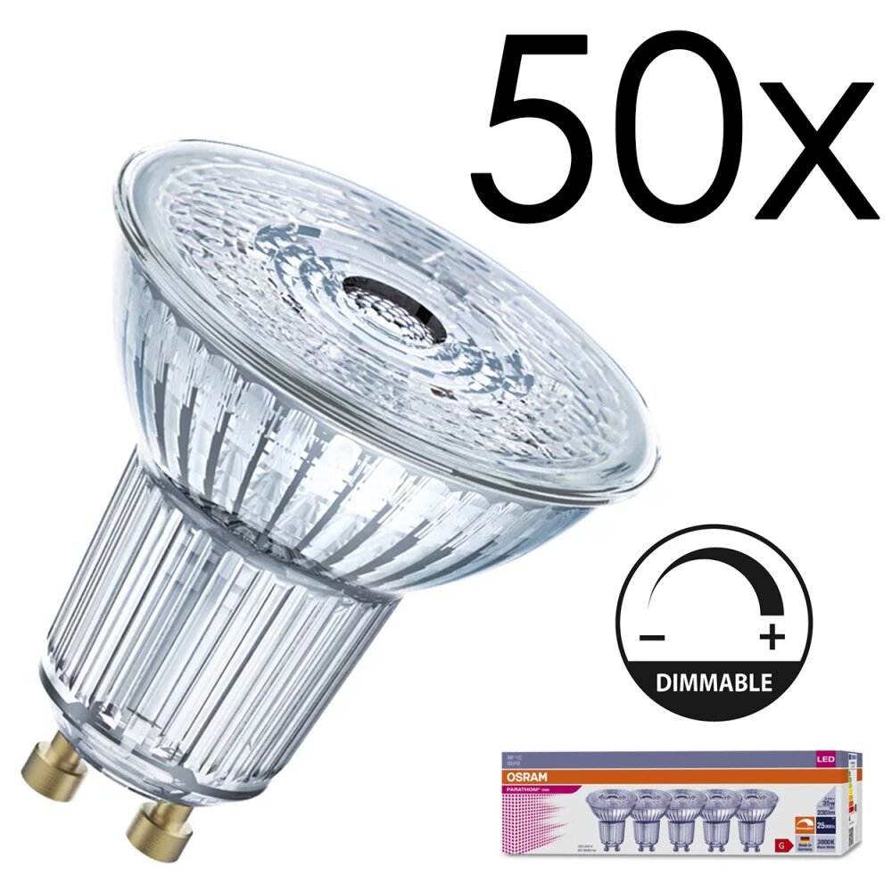 GU10 LED 3.4 Watt blanc chaud dimmable 230 Lumen main product photo