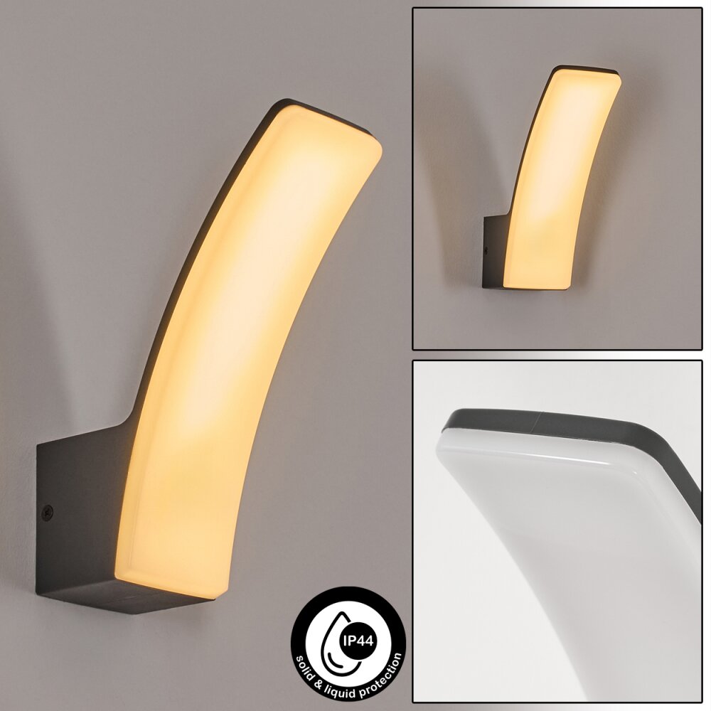 Azia Lampe murale d´extérieur LED Anthracite, 1 lumière main product photo