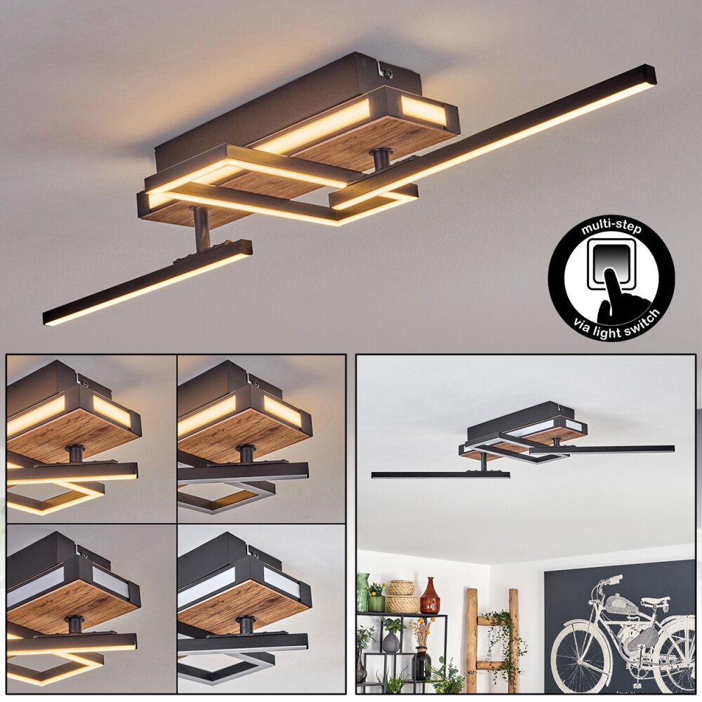 Sigersvik Plafonnier LED Écru, Noir, 1 lumière main product photo