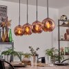 Ripoll Suspension Cuivré, 4 lumières