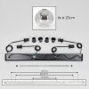 Ripoll Suspension Clair, Fumé, 4 lumières