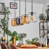 Lauden Suspension Ambre, Chrome, Clair, 4 lumières