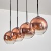Koyoto Suspension Clair, Cuivré, 4 lumières