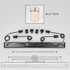 Parane Suspension Ambre, 4 lumières