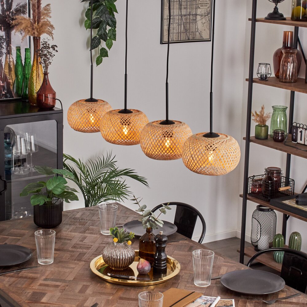 Bauro Suspension Écru, 4 lumières main product photo