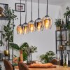 Vevino Suspension Ambre, Clair, Fumé, 5 lumières