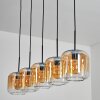Lauden Suspension Ambre, Clair, 5 lumières
