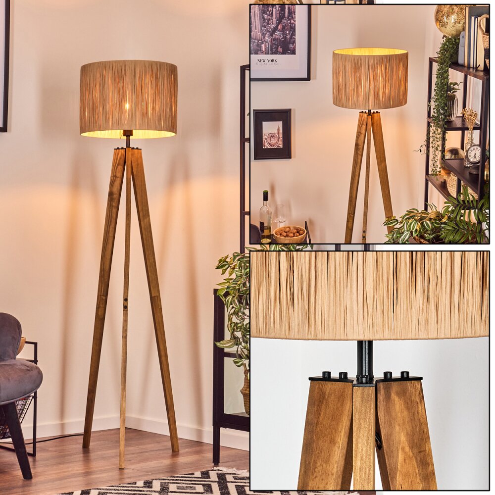 Granja Lampadaire, Liseuse Écru, Noir, 1 lumière main product photo