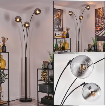 Gastor Lampadaire Noir, 3 lumières Gastor Lampadaire Noir, 3 lumières