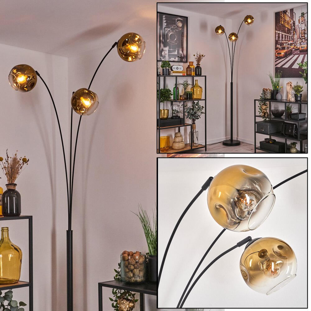 Ripoll Lampadaire Noir, 3 lumières main product photo
