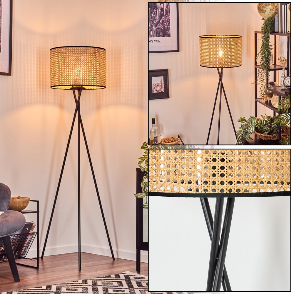 Ramila Lampadaire, Liseuse Noir, 1 lumière main product photo