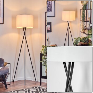 Bassagoda Lampadaire Noir, 1 lumière