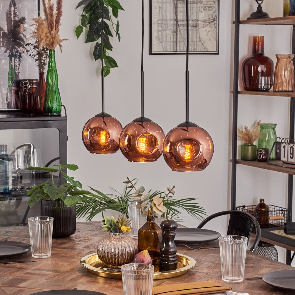 Ripoll Suspension Cuivré, 3 lumières main product photo