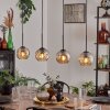 Ripoll Suspension Ambre, 4 lumières