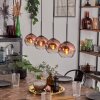 Ripoll Suspension Clair, Cuivré, 4 lumières