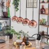 Ripoll Suspension Clair, Cuivré, 4 lumières