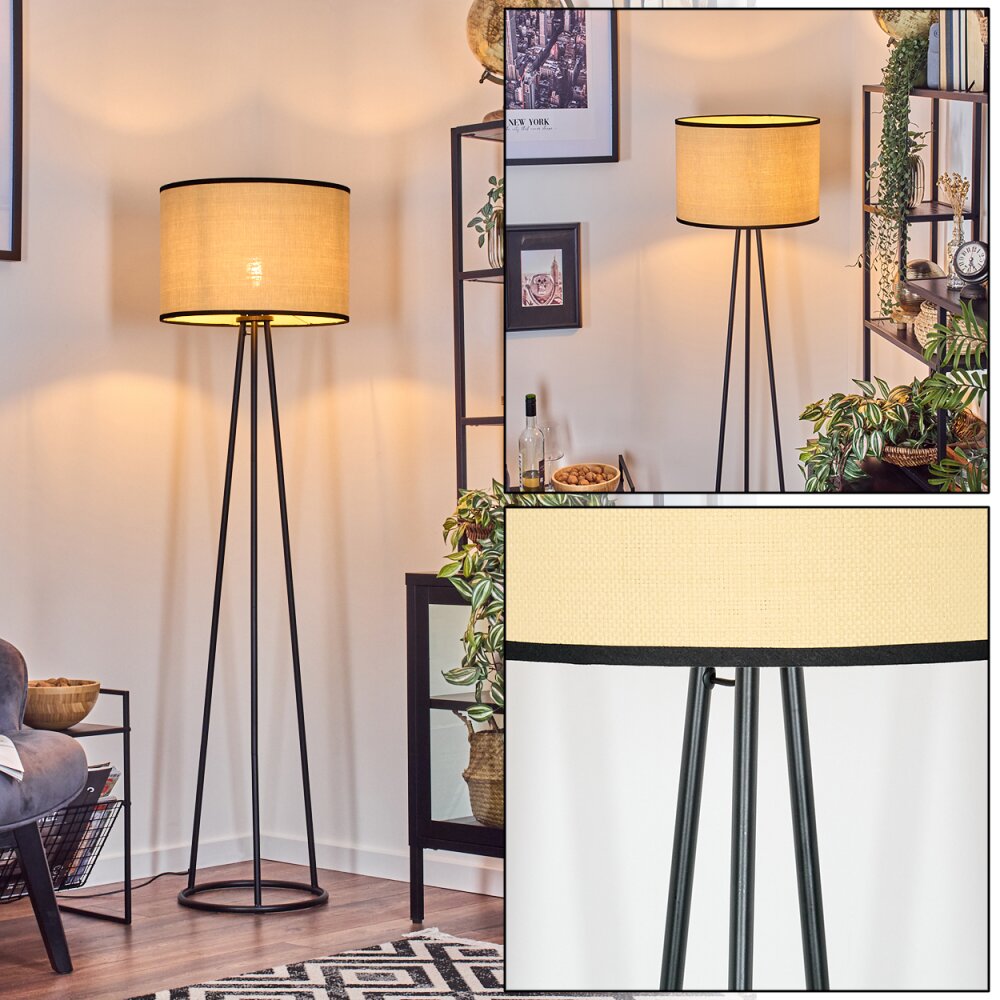 Chellas Lampadaire Noir, 1 lumière main product photo