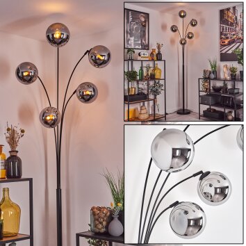 Gastor Lampadaire Chrome, 5 lumières Gastor Lampadaire Chrome, 5 lumières