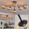 Gastor Plafonnier 74 cm Ambre, Clair, 6 lumières Gastor Plafonnier 74 cm Ambre, Clair, 6 lumières