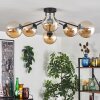 Gastor Plafonnier 74 cm Ambre, Clair, 6 lumières Gastor Plafonnier 74 cm Ambre, Clair, 6 lumières