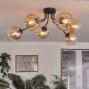 Gastor Plafonnier 74 cm Ambre, 6 lumières