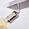 Plafonnier Lagunita Nickel mat, 2 lumières