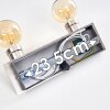 Plafonnier Lagunita Nickel mat, 2 lumières