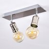 Plafonnier Lagunita Nickel mat, 2 lumières