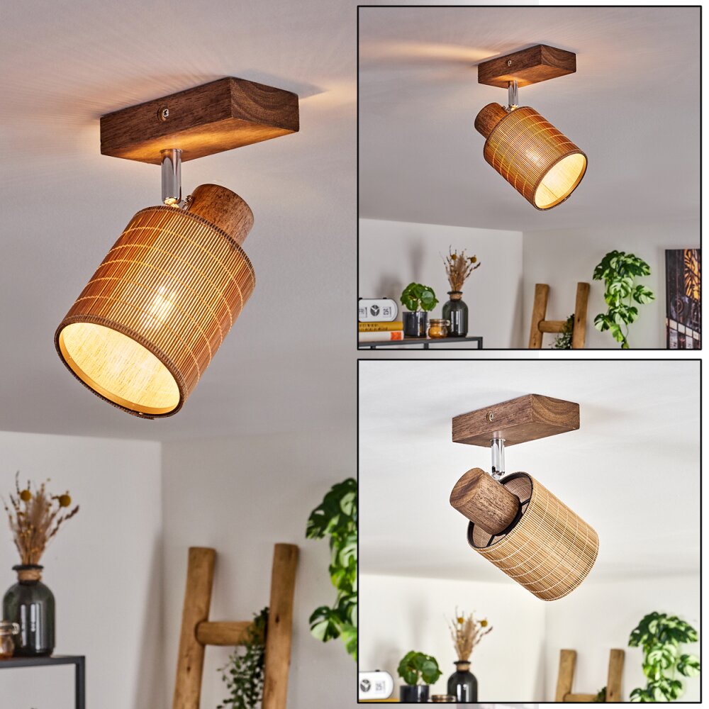 Kinnared Plafonnier Chrome, Brun foncé, 1 lumière main product photo