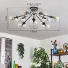 Gastor Plafonnier 83 cm Clair, 10 lumières